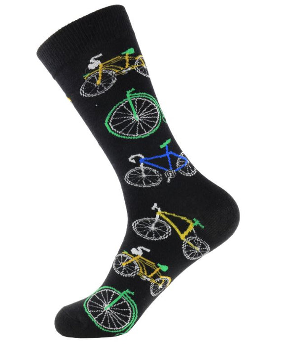 SF297 Black Bicycle Socks - Iris Fashion Jewelry