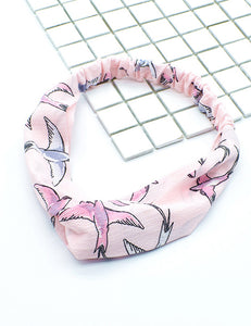 H252 Pale Pink Flying Bird Head Band - Iris Fashion Jewelry