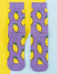 SF230 Lavender Lemon Socks - Iris Fashion Jewelry