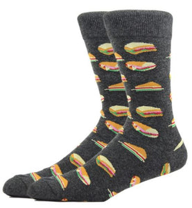 SF285 Dark Gray Sandwich Socks - Iris Fashion Jewelry