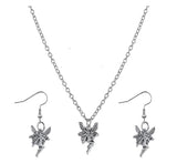 N2063 Silver Fairy Necklace with FREE EARRINGS - Iris Fashion Jewelry