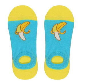 SF303 Light Blue Banana Low Cut Socks - Iris Fashion Jewelry