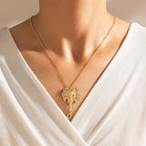 N1798 Gold Elephant Necklace with FREE Earrings - Iris Fashion Jewelry