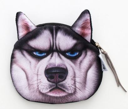 G94 Cute Black & White Puppy Dog Zipper Bag - Iris Fashion Jewelry