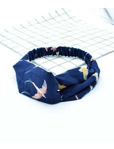 H246 Navy Blue Flying Bird Head Band - Iris Fashion Jewelry