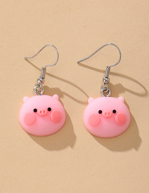 L305 Cute Pink Pig Earrings - Iris Fashion Jewelry