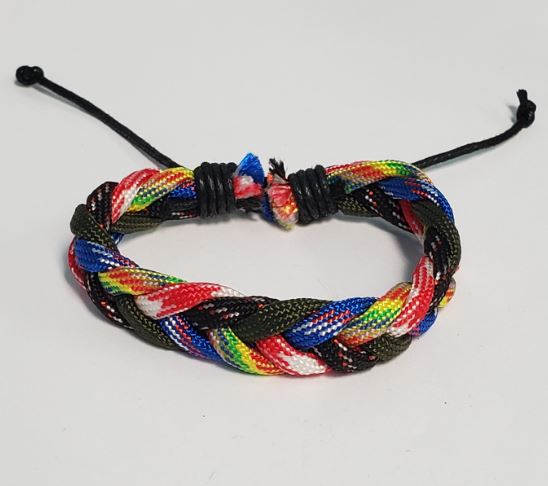*B661 Colorful Braided Bracelet - Iris Fashion Jewelry