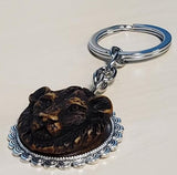 K135 Silver Brown Lion Keychain - Iris Fashion Jewelry