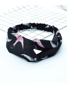 H168 Black Flying Bird Head Band - Iris Fashion Jewelry