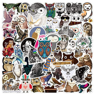 ST53 Owl 20 Pieces Assorted Stickers