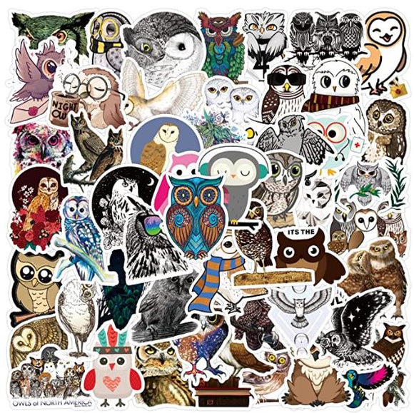 ST53 Owl 20 Pieces Assorted Stickers