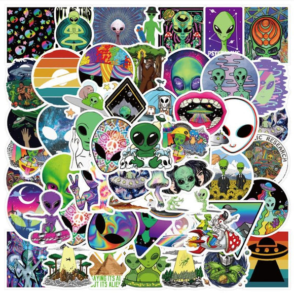 ST51 Alien 20 Pieces Assorted Stickers