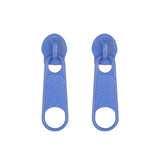 E1949 Royal Blue Metal Zipper Earrings - Iris Fashion Jewelry