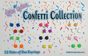 JC09 Confetti Collection Jumbo Earring Set