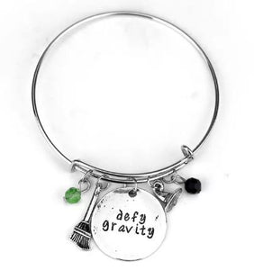 B1149 Silver Defy Gravity Charm Bracelet - Iris Fashion Jewelry