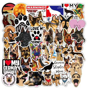 ST25 German Shepherd 20 Pieces Assorted Stickers