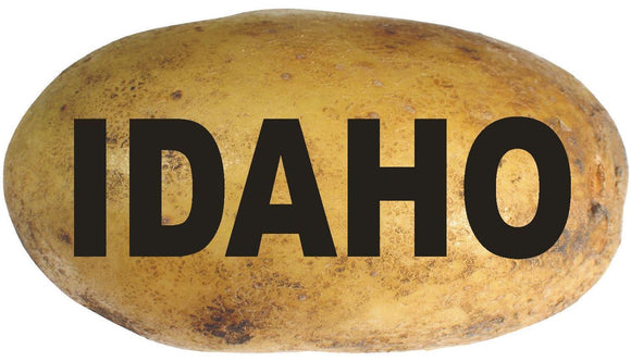 ST-D2328 Idaho Potato Oval Bumper Sticker