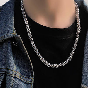 N2162 Silver 18" Chain Necklace - Iris Fashion Jewelry