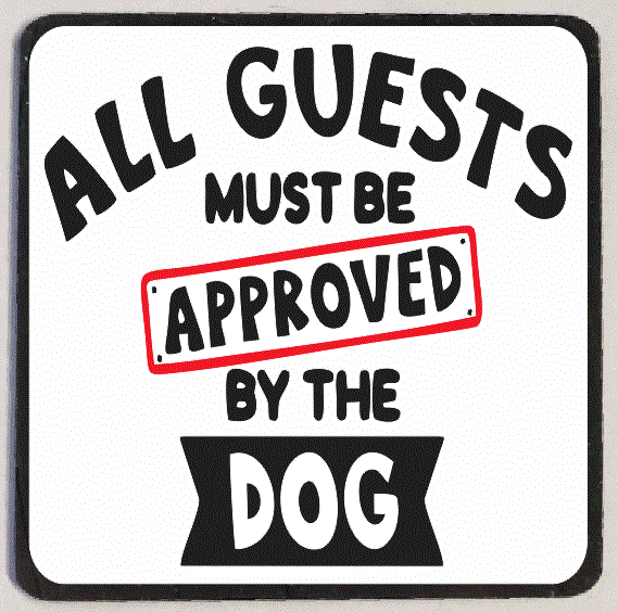 M235 Approved By The Dog Funny Refrigerator Magnet - Iris Fashion Jewelry