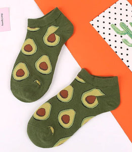 SF284 Green Avocado Low Cut Socks - Iris Fashion Jewelry