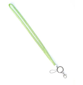 LY18 Iridescent Lime Green Crystal Lanyard - Iris Fashion Jewelry