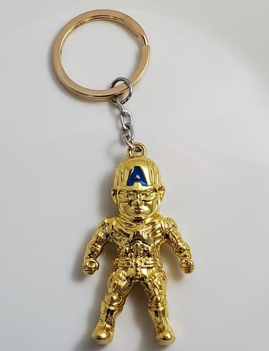 AZ1554 Gold Action Figure Keychain