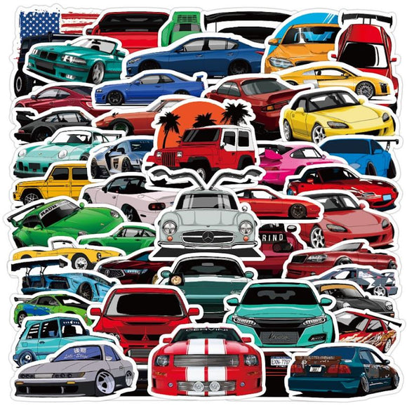 ST40 Cars 20 Pieces Assorted Stickers
