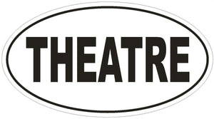 ST-D1807 THEATRE Oval Bumper Sticker