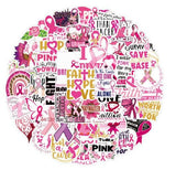 ST19 Breast Cancer Awareness 20 Pieces Assorted Stickers