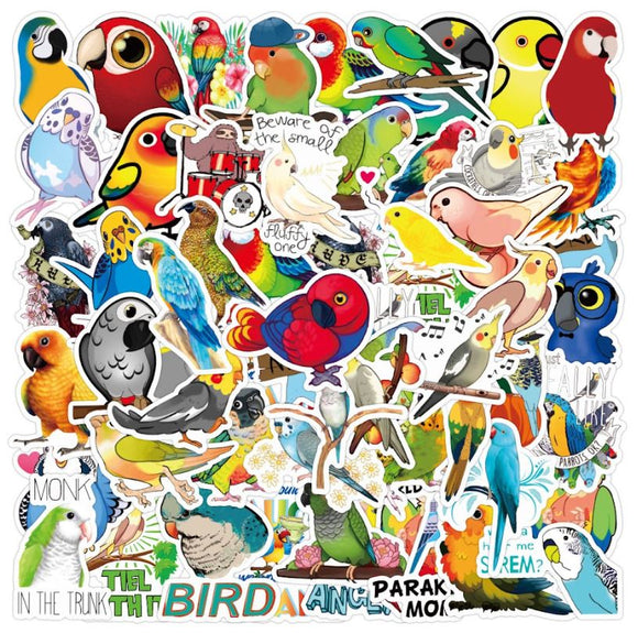 ST24 Bird Collection 20 Pieces Assorted Stickers
