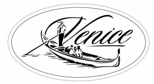 ST-D2915 Venice Italy Oval Bumper Sticker