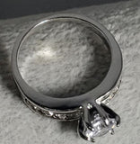 R708 Silver Gemstone Rhinestone Ring - Iris Fashion Jewelry