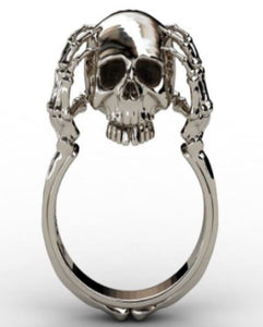 R36 Silver Skull Ring - Iris Fashion Jewelry