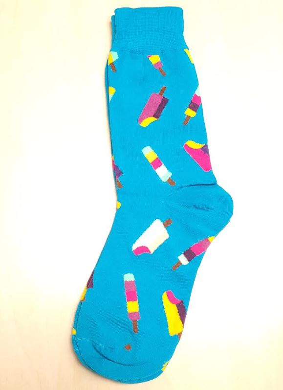 SF453 Fashion Blue Popsicle Socks - Iris Fashion Jewelry