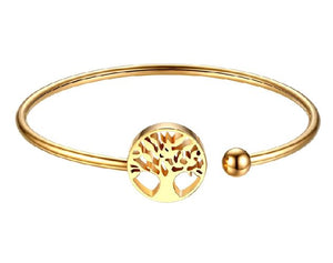 B175 Gold Tree of Life Bracelet