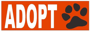 ST-D438 Adopt Bumper Sticker