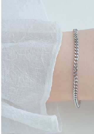 B172 Silver Dainty Chain Link Bracelet - Iris Fashion Jewelry