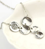 N1313 Silver Wibbly Wobbly Necklace with FREE EARRINGS - Iris Fashion Jewelry