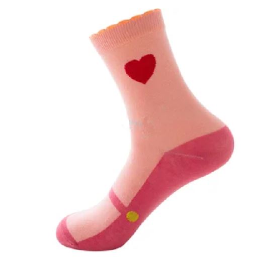 SF926 Pale Pink Heart Socks - Iris Fashion Jewelry