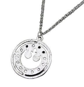 AZ924 Silver Rebel Alliance Necklace with Free Earrings