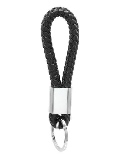 AZ1025 Black Leather Keychain