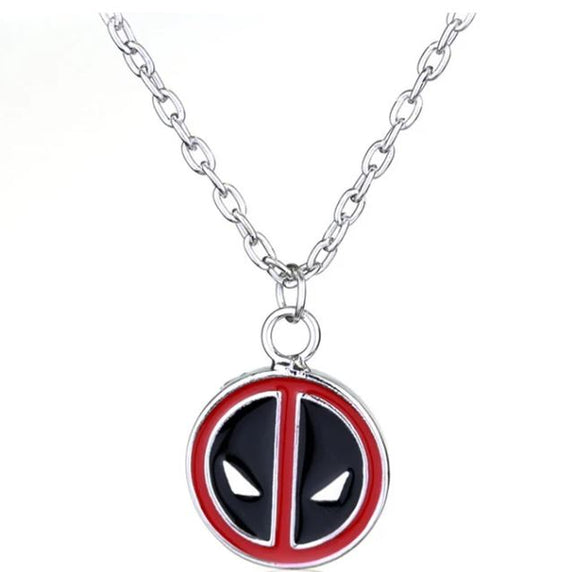 N663 Silver Mask Necklace with FREE EARRINGS