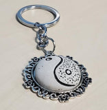 K11 Silver Yin Yang Keychain - Iris Fashion Jewelry