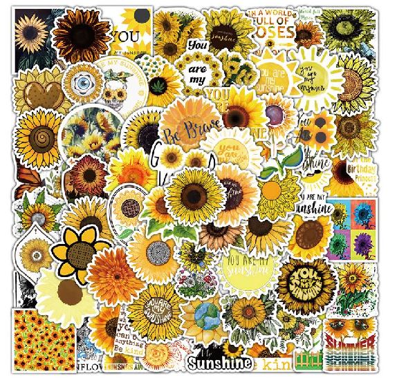 ST02 Sunflower Collection 20 Pieces Assorted Stickers