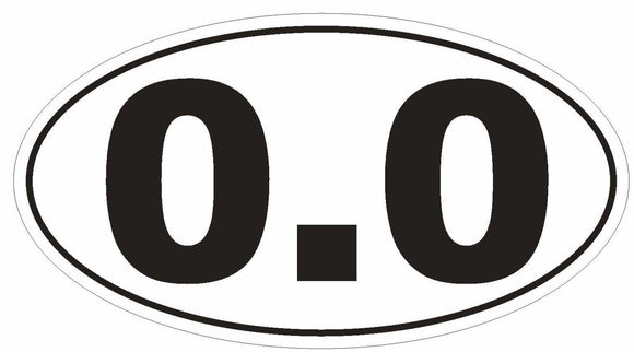 ST-D154 0.0 Marathon Oval Bumper Sticker