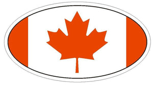 ST-D2876 Canada Oval Bumper Sticker
