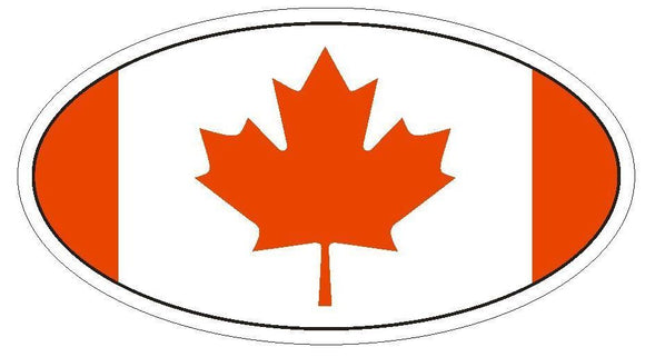ST-D2876 Canada Oval Bumper Sticker
