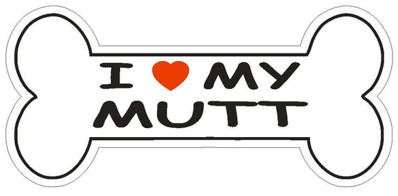 ST-D1096 Love My Mutt Bumper Sticker