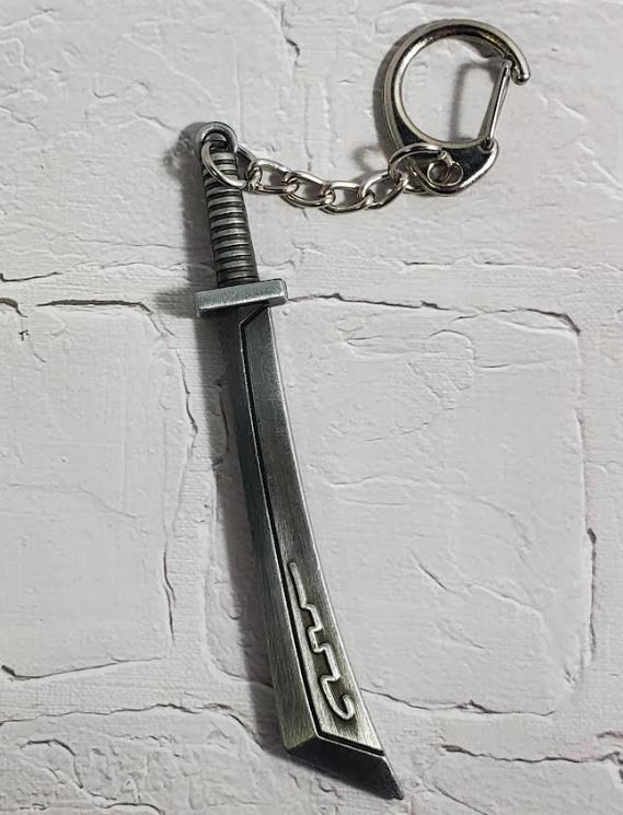 K104 Silver Sword Keychain