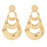 E1191 Gold Multi Hoop Earrings - Iris Fashion Jewelry